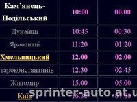 Київ-Варшава-Київ, Пасажирські перевезення, Перевезення по Украї